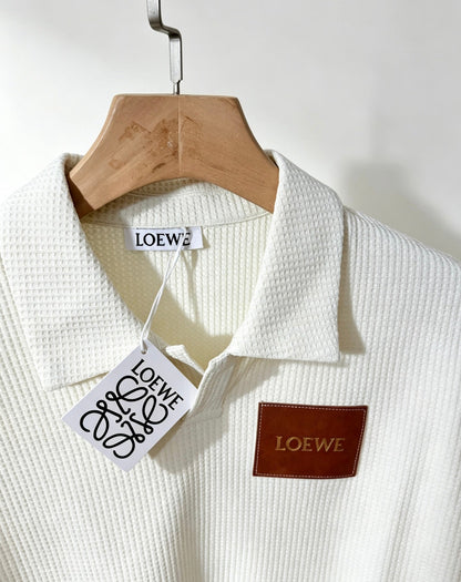 260910 New high-quality long-sleeved polo shirt with a pleated collar and a classic design