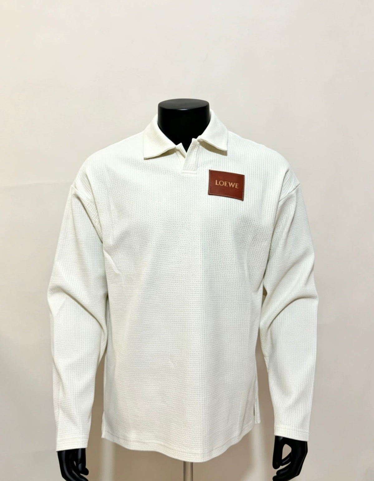 260910 New high-quality long-sleeved polo shirt with a pleated collar and a classic design