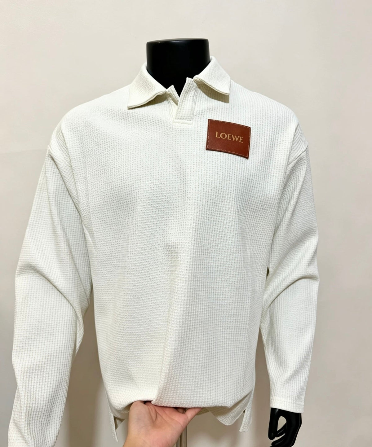 260910 New high-quality long-sleeved polo shirt with a pleated collar and a classic design