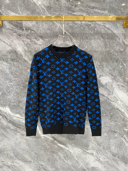 260910 New high-quality, soft and skin-friendly full-print sweater