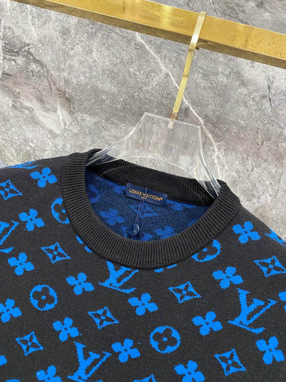 260910 New high-quality, soft and skin-friendly full-print sweater