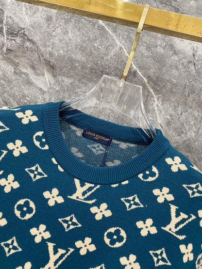 260910 New high-quality, soft and skin-friendly full-print sweater