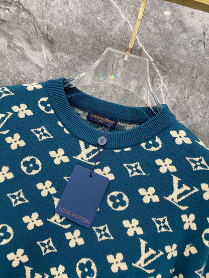 260910 New high-quality, soft and skin-friendly full-print sweater