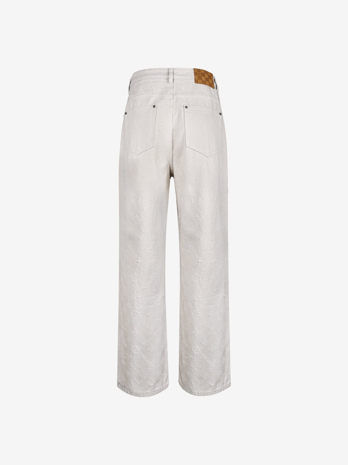 260910 New high-quality custom full-print jacquard fabric denim pants/suit