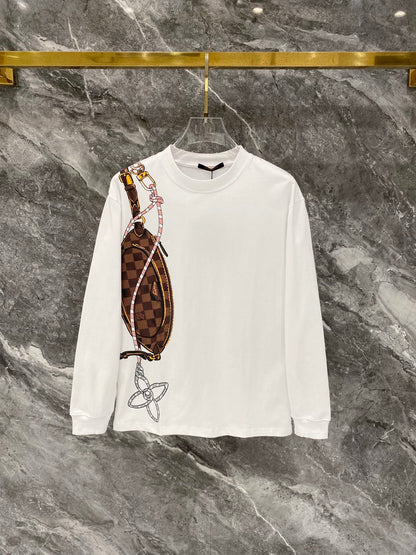 260910 New high-quality crossbody bag with a stylish round-neck hoodie design