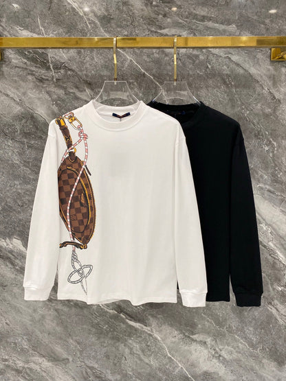 260910 New high-quality crossbody bag with a stylish round-neck hoodie design