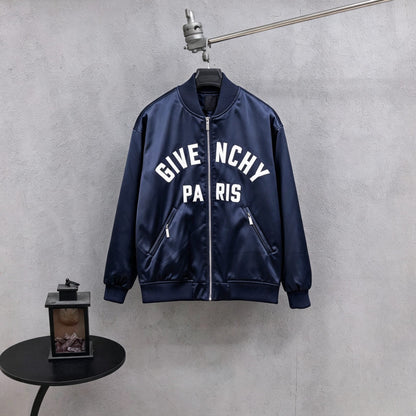 260910 New high-quality classic embroidered zipper baseball jacket