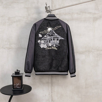 260910 New high-quality custom fabric color-matched baseball jacket with contrasting design