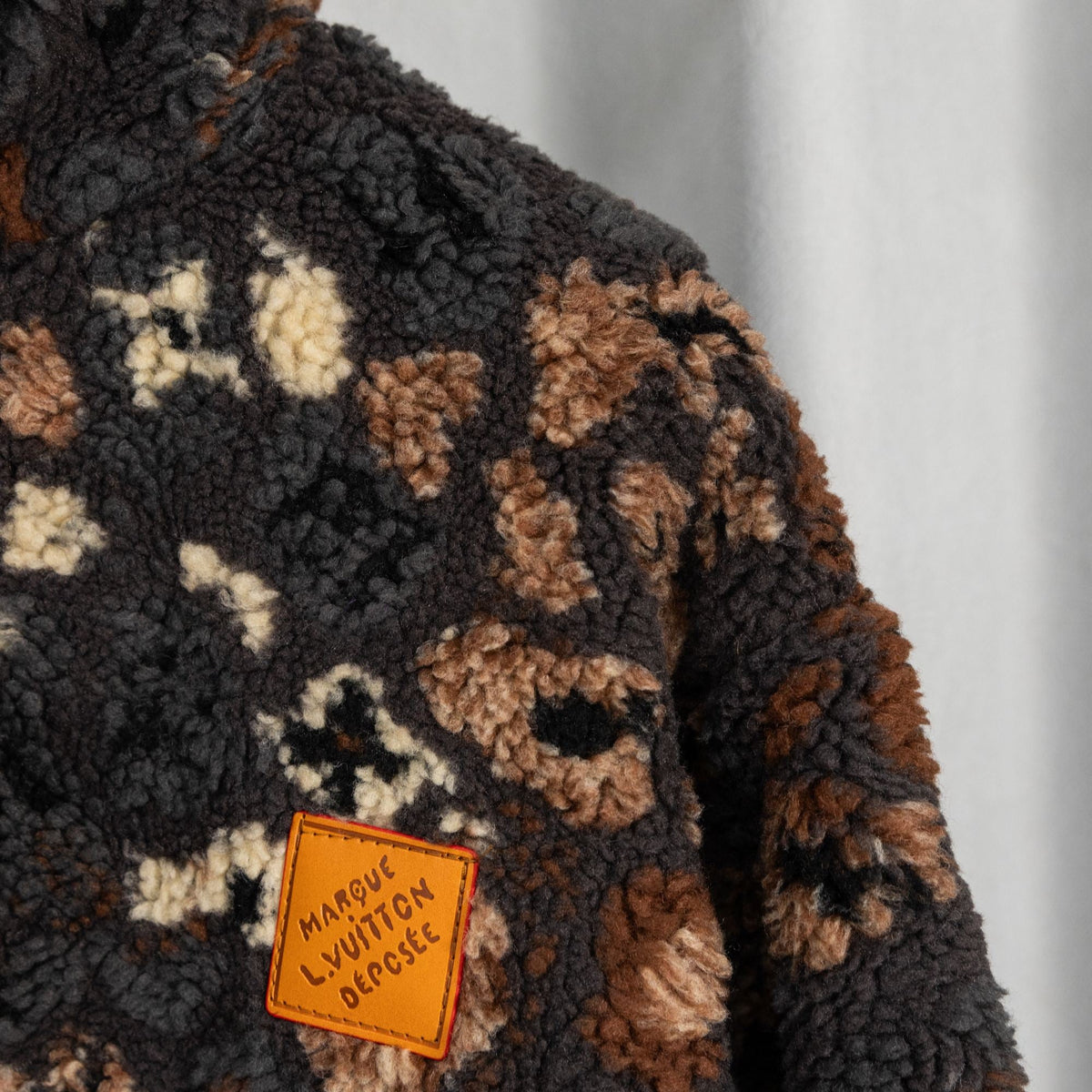 260910 New high-quality thick sheepskin custom-patterned zipper coat