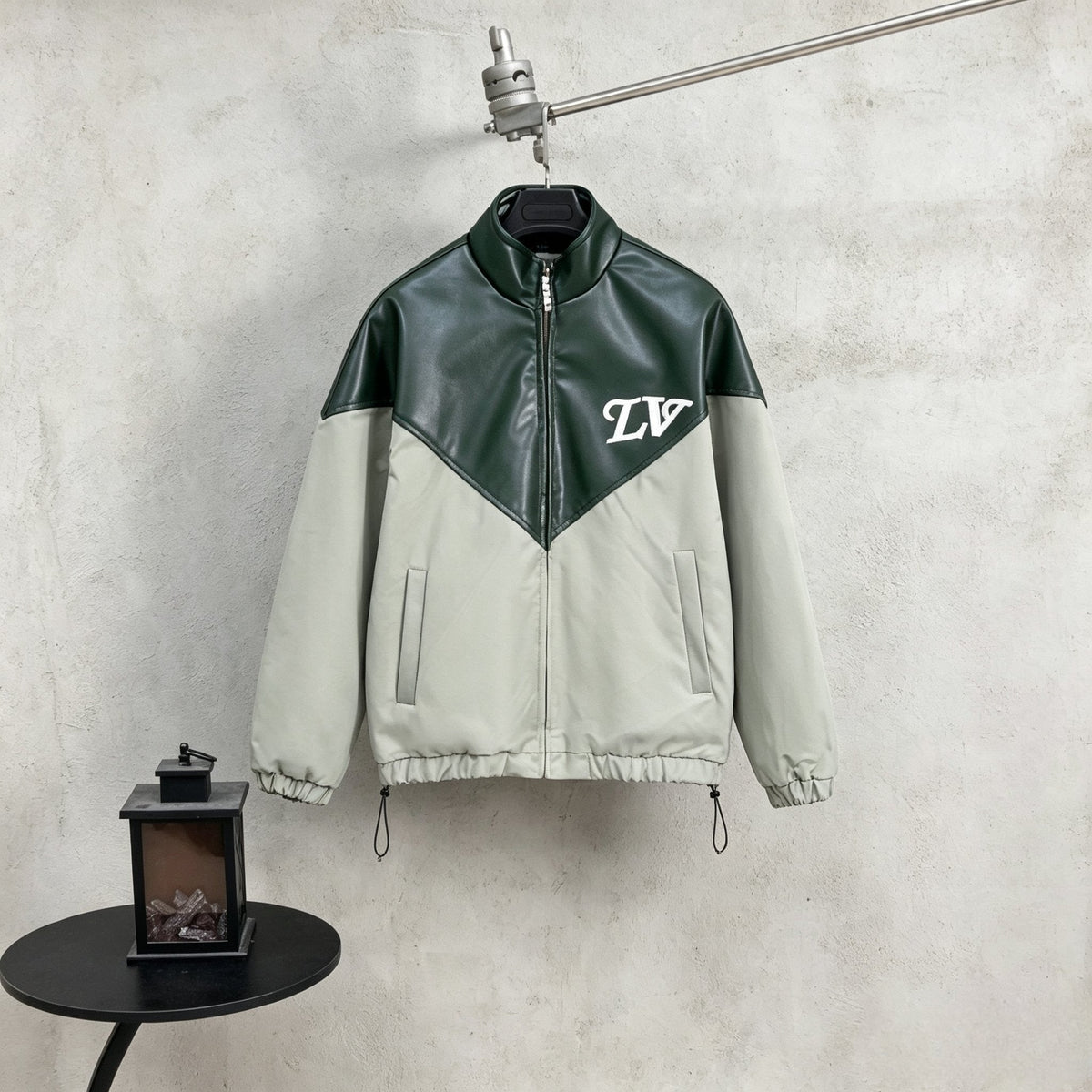 260910 New high-quality blended fabric color-matched baseball jacket coat