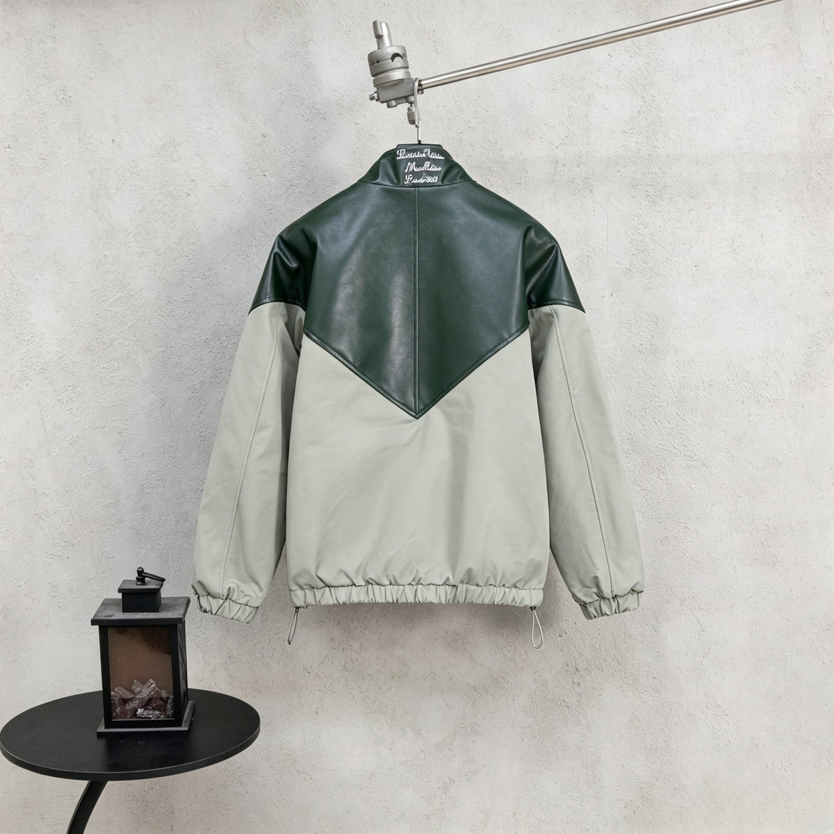 260910 New high-quality blended fabric color-matched baseball jacket coat