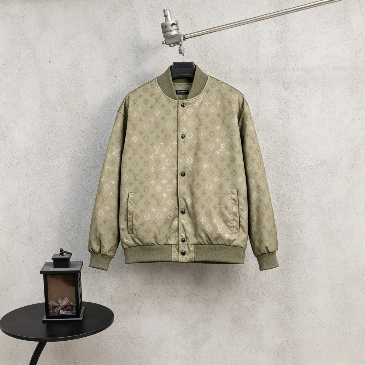 260910 New high-quality military green printed baseball jacket coat