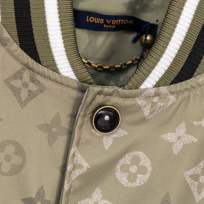 260910 New high-quality military green printed baseball jacket coat