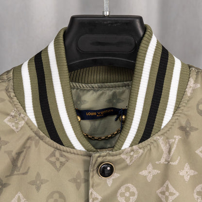 260910 New high-quality military green printed baseball jacket coat