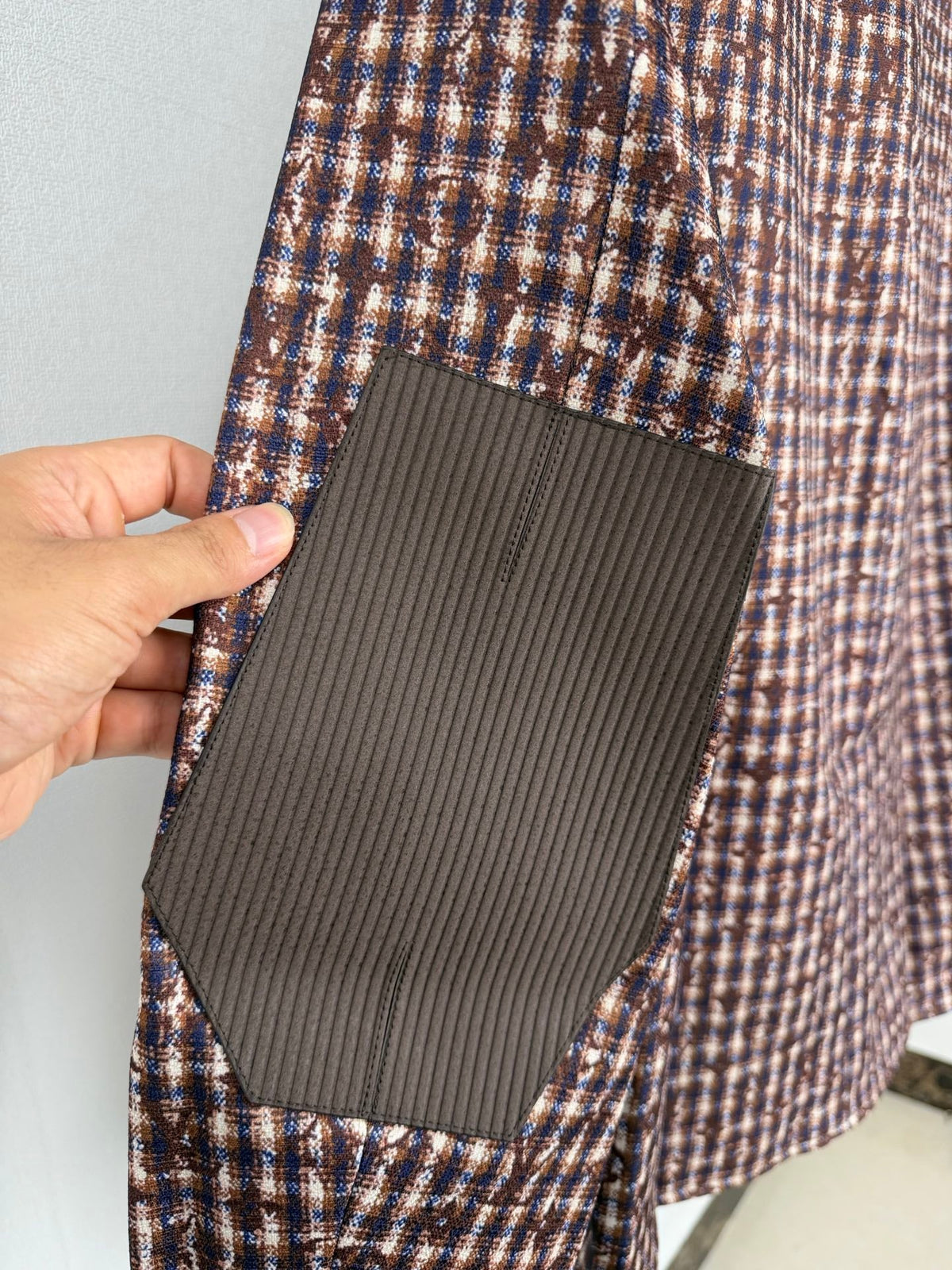 260910 New high-quality custom-made fabric unbuttoned tweed jacket coat