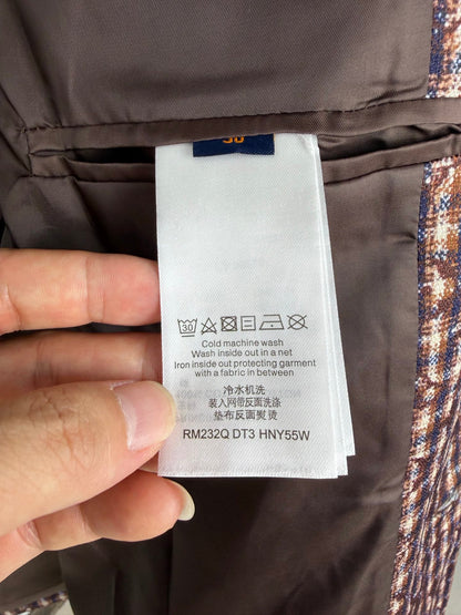 260910 New high-quality custom-made fabric unbuttoned tweed jacket coat