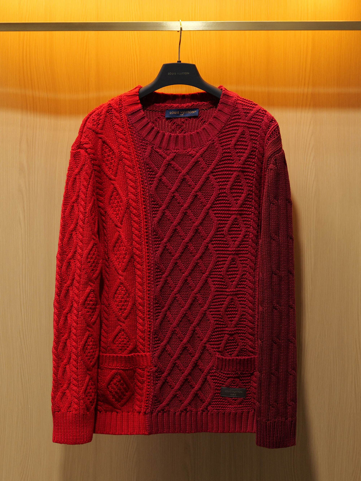 260910 New high-quality Christmas blessing style chunky knitted crew-neck sweater