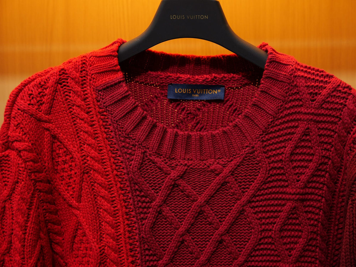 260910 New high-quality Christmas blessing style chunky knitted crew-neck sweater