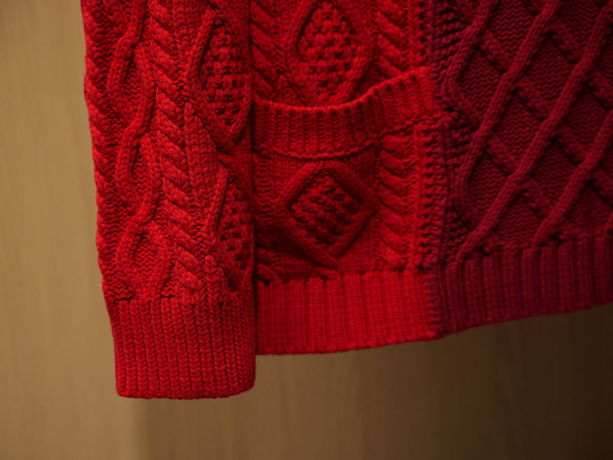 260910 New high-quality Christmas blessing style chunky knitted crew-neck sweater