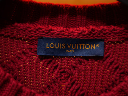 260910 New high-quality Christmas blessing style chunky knitted crew-neck sweater