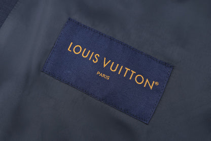 260910 New high-quality leather-embroidered blended work jacket