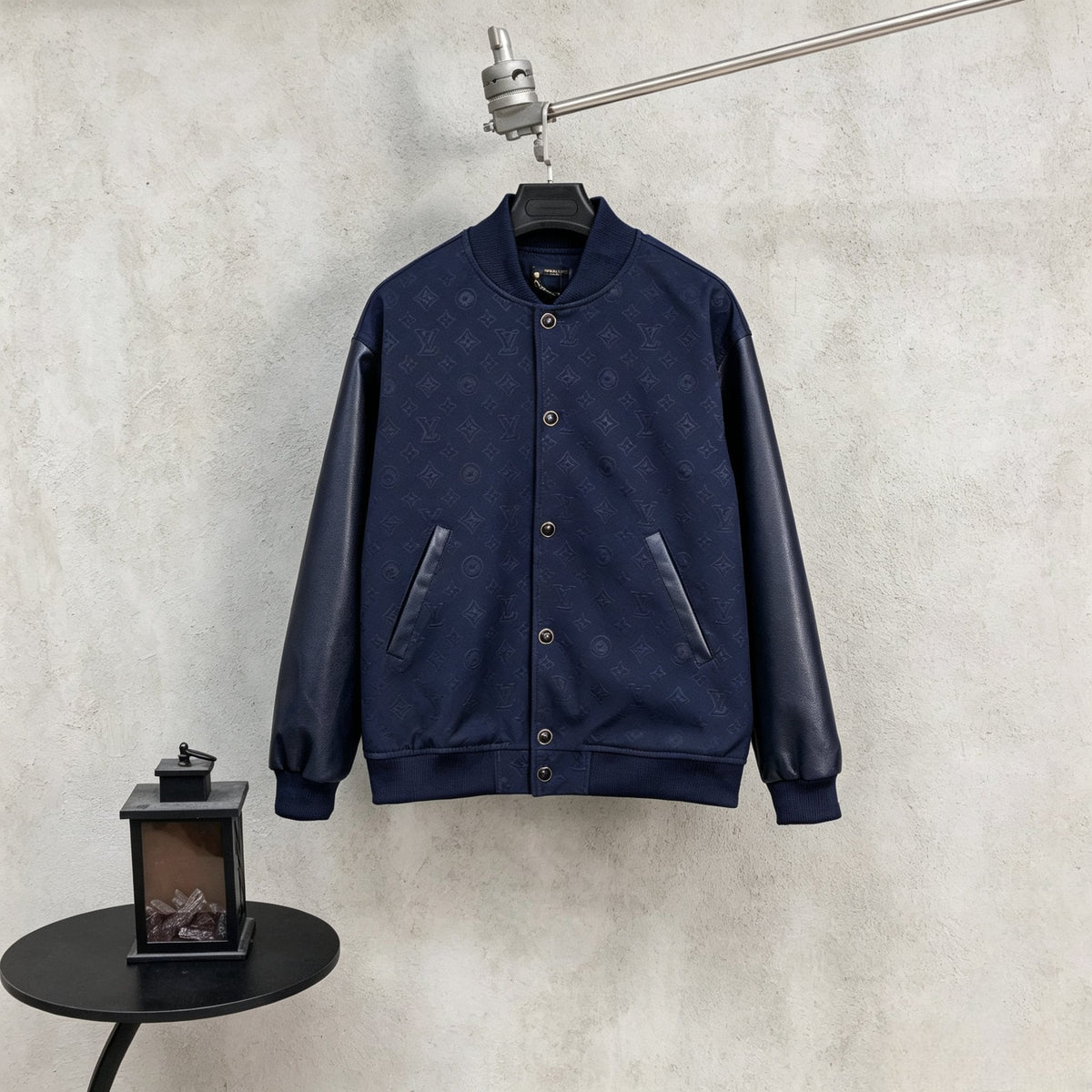260910 New high-quality full-printed and stitched leather sleeve baseball jacket