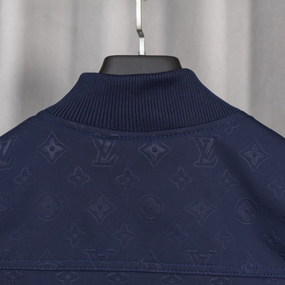 260910 New high-quality full-printed and stitched leather sleeve baseball jacket