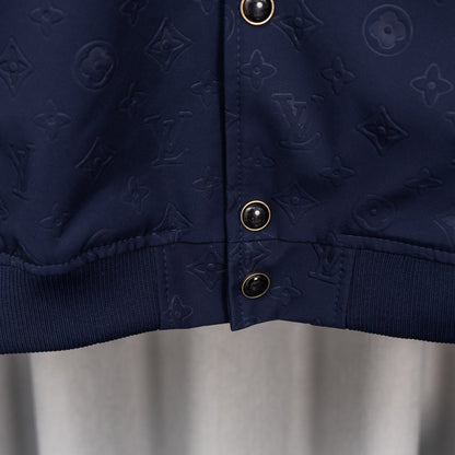 260910 New high-quality full-printed and stitched leather sleeve baseball jacket