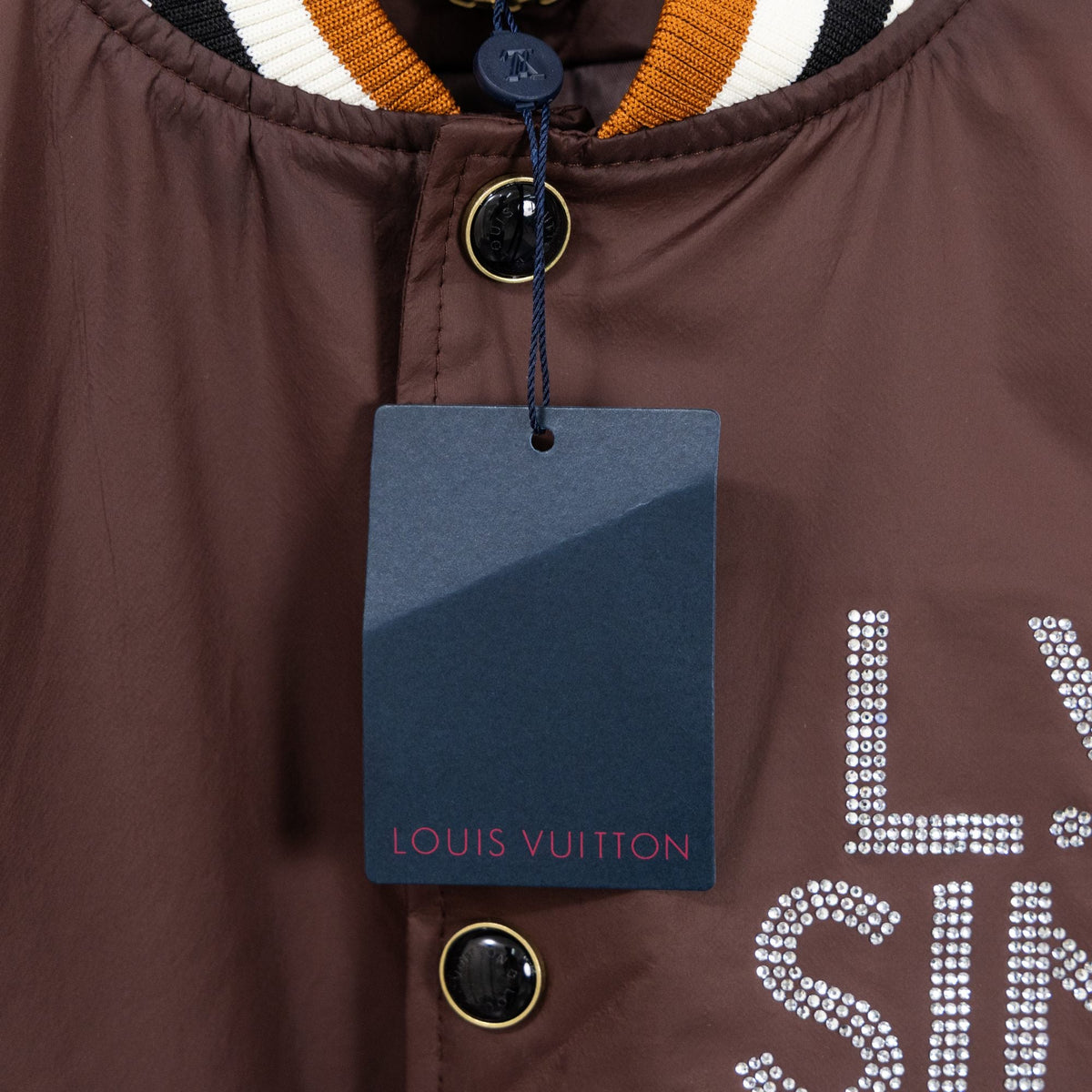 260910 New high-quality brown vintage baseball jacket