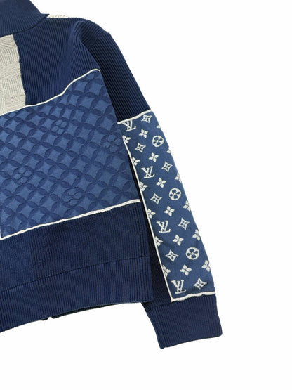 260910 New high-quality stitched zipper high-neck long-sleeved knitted shirt coat