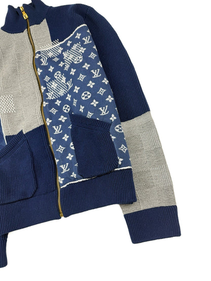 260910 New high-quality stitched zipper high-neck long-sleeved knitted shirt coat