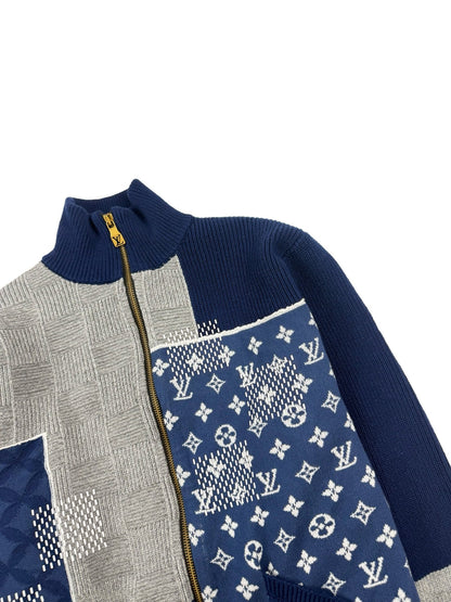 260910 New high-quality stitched zipper high-neck long-sleeved knitted shirt coat