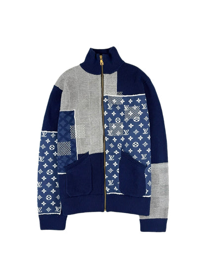 260910 New high-quality stitched zipper high-neck long-sleeved knitted shirt coat