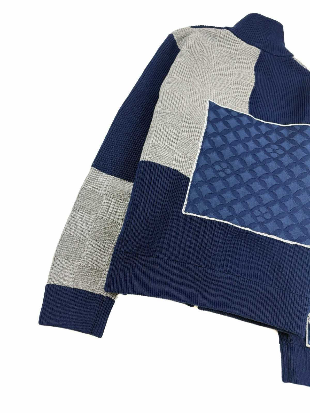 260910 New high-quality stitched zipper high-neck long-sleeved knitted shirt coat