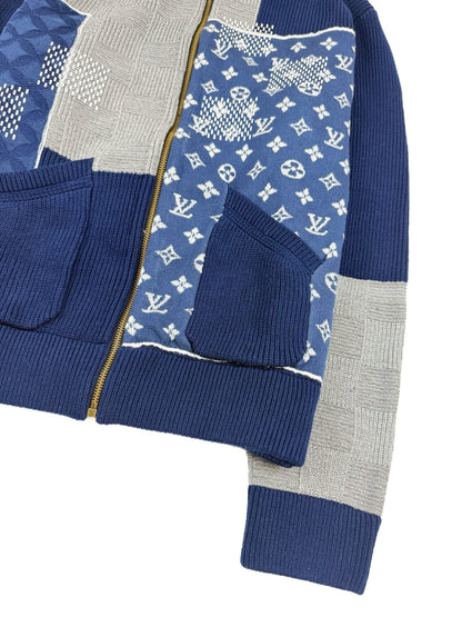 260910 New high-quality stitched zipper high-neck long-sleeved knitted shirt coat