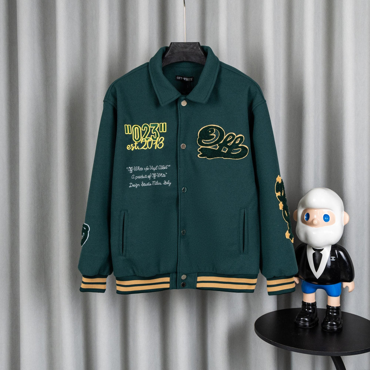 260910 New high-quality, high-density heavy-duty embroidered baseball jacket