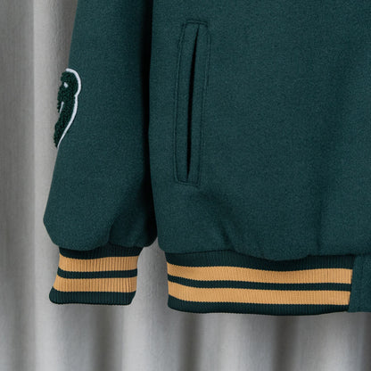 260910 New high-quality, high-density heavy-duty embroidered baseball jacket