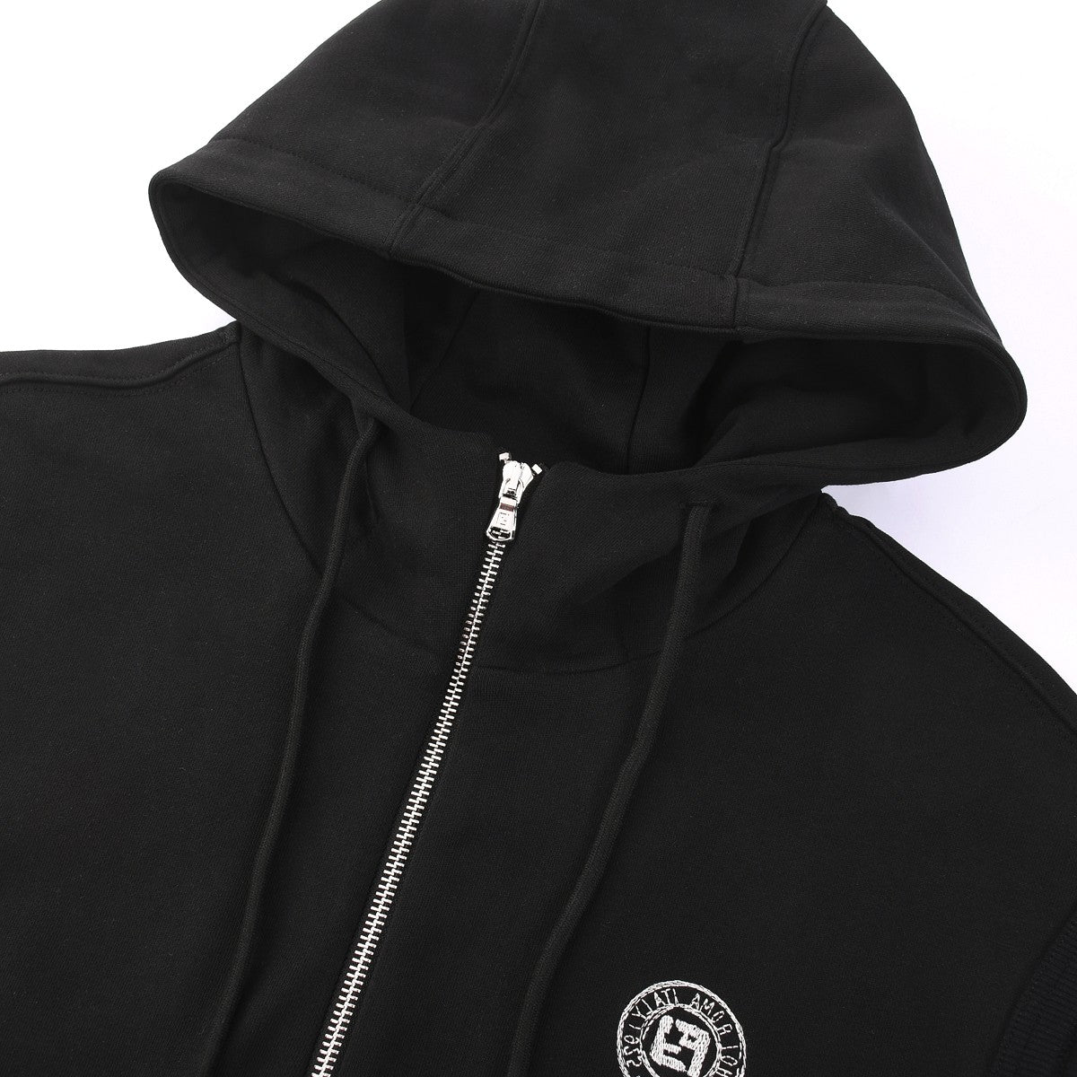 260917 New high-quality black sports zip-up short-sleeved t-shirt