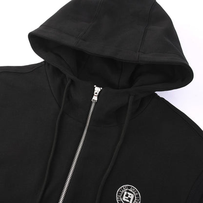 260917 New high-quality black sports zip-up short-sleeved t-shirt