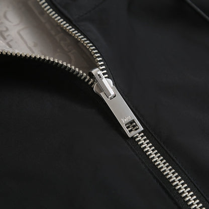 260917 New high-quality full-print jacquard textured stripe zipper jacket coat