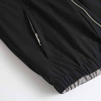 260917 New high-quality full-print jacquard textured stripe zipper jacket coat