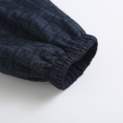 260917 New high-quality classic printed zipper cotton coat