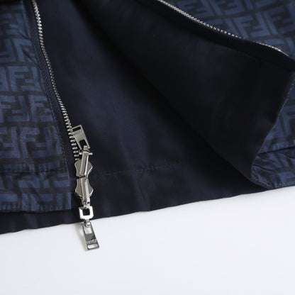 260917 New high-quality classic printed zipper cotton coat