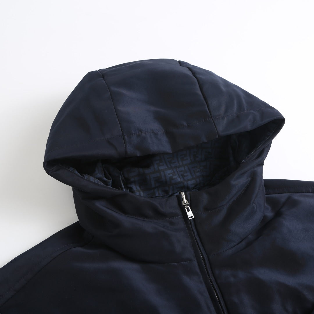 260917 New high-quality classic printed zipper cotton coat