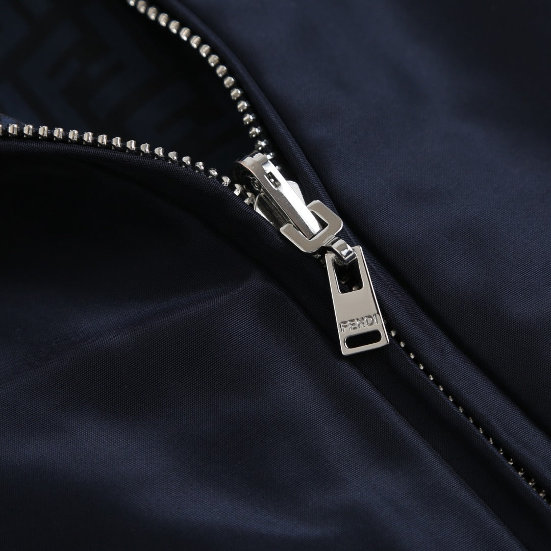 260917 New high-quality classic printed zipper cotton coat