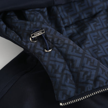 260917 New high-quality classic printed zipper cotton coat