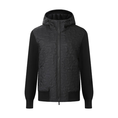 260917 New high-quality embroidered wool blend cotton coat with patchwork design