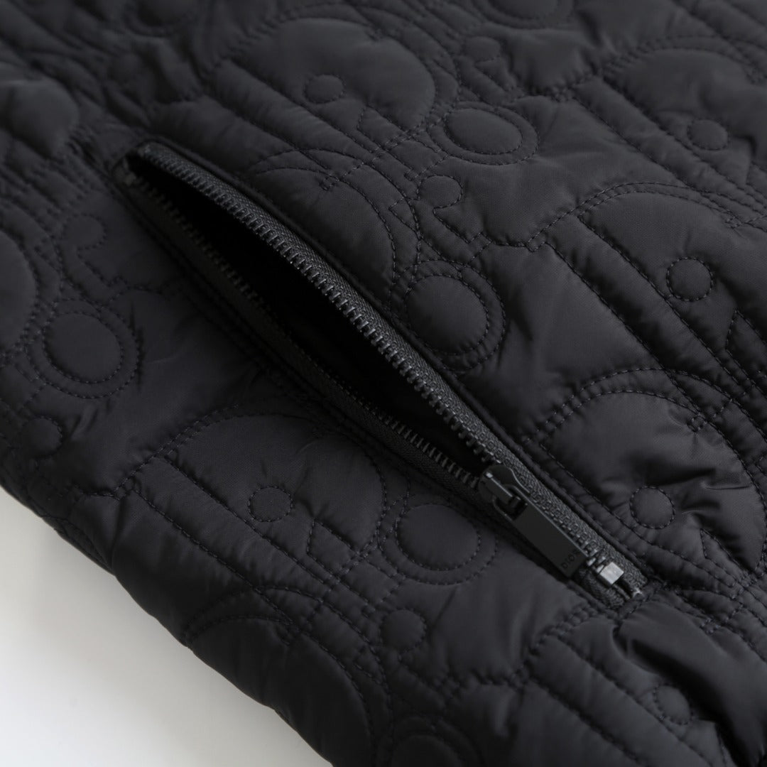 260917 New high-quality embroidered wool blend cotton coat with patchwork design
