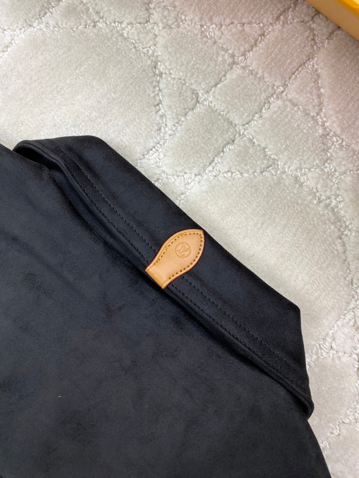 260917 New high-quality suede fabric comfortable design custom-made zipper coat