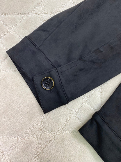 260917 New high-quality suede fabric comfortable design custom-made zipper coat